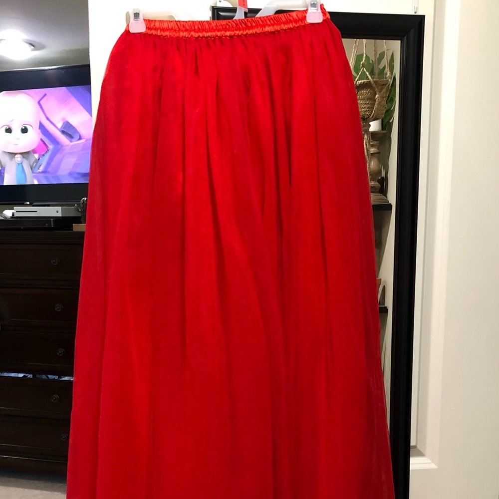 Long Tulle Skirt